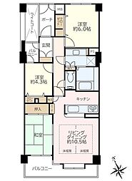 志木北野 3LDKの間取図画像