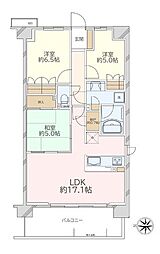 レーベン和光ソラレア 3SLDKの間取図画像