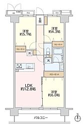 クリオ朝霞弐番館 3LDKの間取図画像