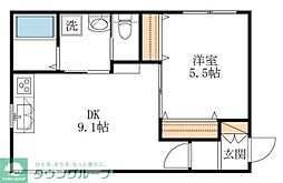 MAISONSAKURA 1DKの間取図画像