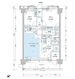 サムティレジデンス藤が丘 2LDKの間取図画像
