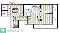 COCOUNBOIS 1LDKの間取図画像