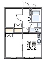 レオパレスフォーチュン 2DKの間取図画像