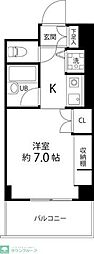 T'sgarden都筑ふれあいの丘 ワンルームの間取図画像