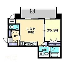 SUN FOREST鹿田 406 ｜ 岡山県岡山市北区鹿田町1丁目（賃貸マンション1LDK・4階・39.44㎡） その2