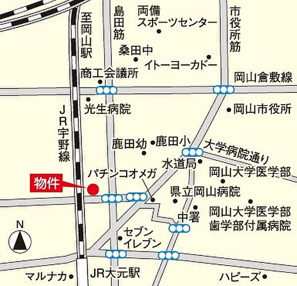 アルファレガロ西古松 1208｜岡山県岡山市北区西古松(賃貸マンション1LDK・12階・39.38㎡)の写真 その17