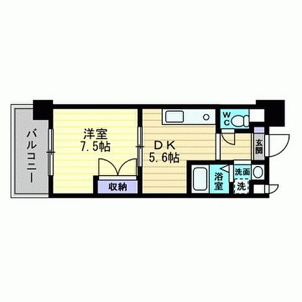 アトーレ野田 705｜岡山県岡山市北区野田1丁目(賃貸マンション1DK・7階・29.75㎡)の写真 その2