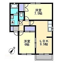 ボア・ラヴィーヌ　B 201 ｜ 岡山県岡山市南区西市（賃貸アパート2LDK・2階・54.65㎡） その2