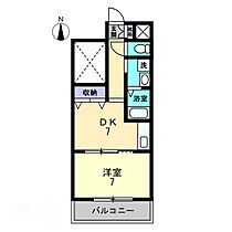 COCO中島田 203 ｜ 岡山県岡山市北区中島田町2丁目（賃貸マンション1DK・2階・35.00㎡） その2