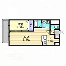 AXiS今 801 ｜ 岡山県岡山市北区今4丁目（賃貸マンション1LDK・8階・35.95㎡） その2