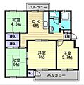 旭川ハイツB棟3階6.0万円