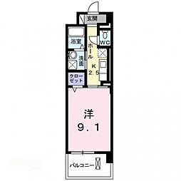 Mode Eight II 3階1Kの間取り