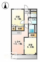 間取図画像 2LDK