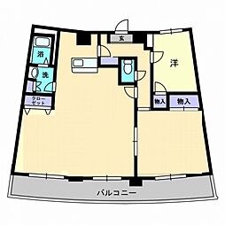 エクセルメゾン岡山 2LDKの間取図画像