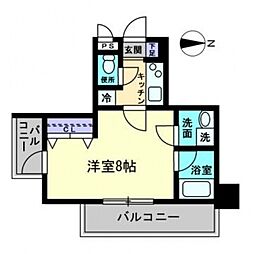 ArcStage表町 1Kの間取図画像