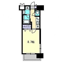 LeCube駅前町 1Kの間取図画像
