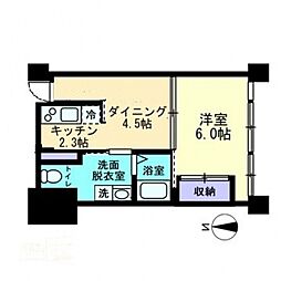 第一新和ビル 1DKの間取図画像