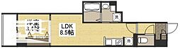 月光ハレノワ 1LDKの間取図画像