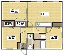 M'sRoSa 1Kの間取図画像