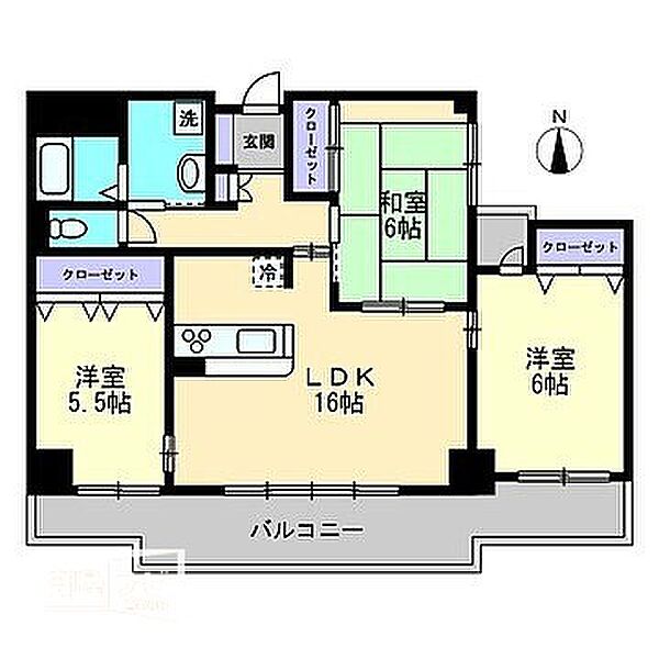 ストーンレイク子の浜Ａ棟 402｜香川県高松市屋島西町(賃貸マンション3LDK・4階・81.72㎡)の写真 その2