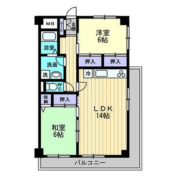 リアライズ屋島 303｜香川県高松市屋島西町(賃貸マンション2LDK・3階・62.19㎡)の写真 その2
