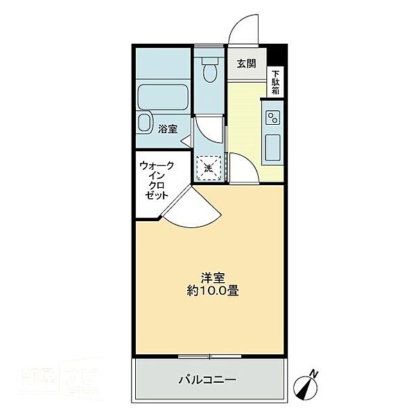 ＱＵＡ　ＷＡＤＡ 303｜香川県高松市高松町(賃貸アパート1K・3階・30.49㎡)の写真 その2
