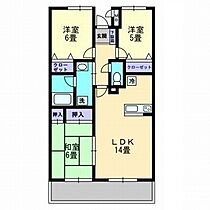 エトワール太田 203 ｜ 香川県高松市太田下町（賃貸マンション3LDK・2階・71.39㎡） その2