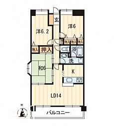 間取図画像 3LDK