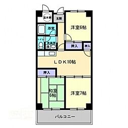 アーバン茜 3LDKの間取図画像