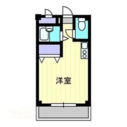 La・fleurII 1階1Kの間取り