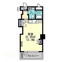 アルファレガロ古新町 ワンルームの間取図画像