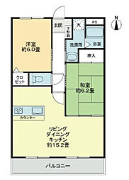 フォブール司 2LDKの間取図画像