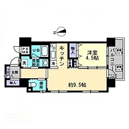 リヴェール 1LDKの間取図画像