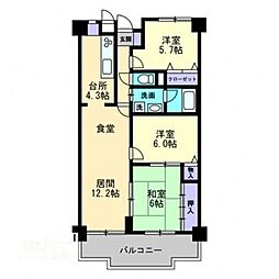 リマーニ太田 3LDKの間取図画像