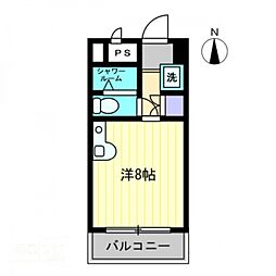センチュリーガーデン 1Kの間取図画像