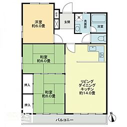 メゾン栗林 3LDKの間取図画像