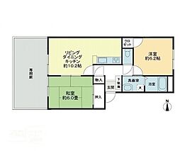 フォブール屋島21 2LDKの間取図画像