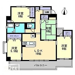 ストーンレイク子の浜A 4LDKの間取図画像