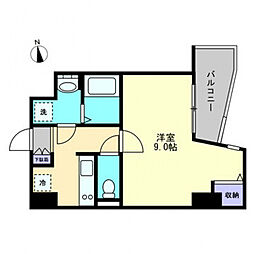S-FORT高松中野町 1Kの間取図画像