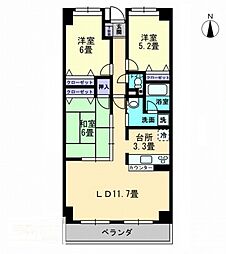RATAN・TATA 3LDKの間取図画像