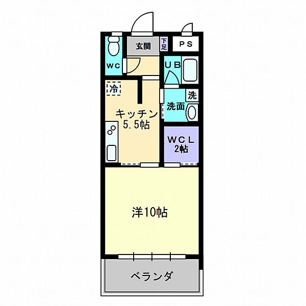 ドリームハウスしののめ 408｜高知県高知市東雲町(賃貸マンション1DK・2階・40.04㎡)の写真 その2