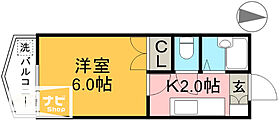 スカイプラザ新田 404 ｜ 高知県高知市新田町（賃貸マンション1K・4階・19.44㎡） その2