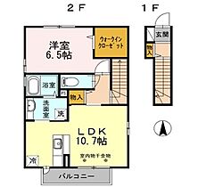 トモハウス 201 ｜ 高知県高知市介良乙（賃貸アパート1LDK・2階・50.68㎡） その2