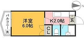 スカイプラザ新田 603 ｜ 高知県高知市新田町（賃貸マンション1K・6階・19.44㎡） その2