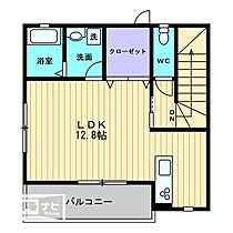 メリベル西門前A 202 ｜ 高知県高知市日の出町（賃貸アパート1R・2階・36.43㎡） その2