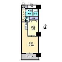 ルガーノII 505 ｜ 高知県高知市北川添（賃貸マンション1LDK・5階・49.45㎡） その2