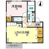 Smiley　Smile～スマイリースマイル～ B202 ｜ 高知県高知市石立町（賃貸アパート1LDK・2階・42.11㎡） その2