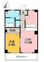 ミール 401 ｜ 高知県高知市鴨部3丁目（賃貸マンション1LDK・4階・42.18㎡） その2