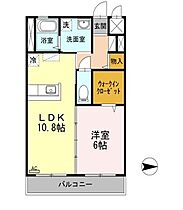 ラ・ティーダ 105 ｜ 高知県高知市薊野西町2丁目（賃貸アパート1LDK・1階・45.54㎡） その2