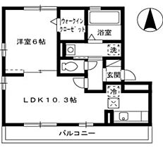 リビングタウン北川添　B棟 B102 ｜ 高知県高知市北川添（賃貸アパート1LDK・1階・40.79㎡） その2